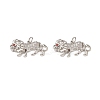 Brass Micro Pave Cubic Zirconia Charms KK-E068-VB301-2