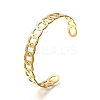 304 Stainless Steel Open Cuff Bangles for Women LS-BJEW-Z083-02G-06-4