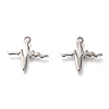 Non-Tarnish 304 Stainless Steel Pendants STAS-P266-09P-1