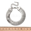 304 Stainless Steel Link Chain Bracelets for Women BJEW-Z125-02P-3