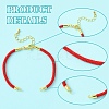 12Pcs 3 Colors Nylon Cords Bracelet Makings Fit for Connector Charms AJEW-YW0001-43B-5