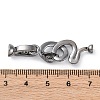 Brass Micro Pave Cubic Zirconia Fold Over Clasps KK-D360-13B-3