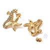 304 Stainless Steel Rhinestone Stud Earrings for Women STAS-Z101-09G-2