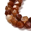 Dyed Natural Banded Agate Beads Strands G-G203-08C-4