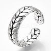 Adjustable Tibetan Style Alloy Cuff Rings RJEW-T009-15AS-1