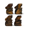 Natural Tiger Eye Rabbit Display Decorations G-R007-02L-1