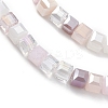 Gradient Color Electroplate Glass Bead Strands GLAA-E042-05E-3