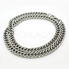 Tarnish Resistant 201 Stainless Steel Cuban Link Chain Necklaces LS-NJEW-F039-23-1