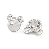 Non-Tarnish Bear 304 Stainless Steel Ear Studs EJEW-L290-018P-2