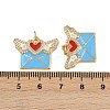Brass Micro Pave Cubic Zirconia Pendants KK-L241-04G-3