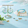  Jewelry 16Pcs 8 Style 201 Stainless Steel Filigree Joiners Links & Pendants STAS-PJ0001-37-7
