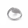 Snake Shape Rack Plating Alloy Cuff Rings RJEW-Q163-009B-RS-2
