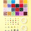 DIY Glass Beads & Alloy Pendant Bracelets Jewelry Making Kits DIY-FS0006-25-7