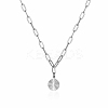 Flat Round Pendant Necklaces QJ5122-2-1