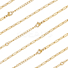 10Pcs 667 Stainless Steel Paperclip Chain Necklaces NJEW-BBC0001-48B-G-1