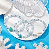 3Pcs 3 Styles Round Acrylic & Glass Beaded Stretch Bracelet Sets BJEW-JB10730-01-2