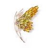 Rhinestone Butterfly Brooch Pin JEWB-P016-03LG-01-1