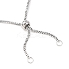 Tarnish Resistant Stainless Steel Slider Necklace Making AJEW-JB00476-2