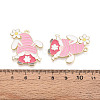 Alloy and Enamel Pendants ENAM-T021-21A-3