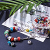 Polymer Clay Rhinestone European Beads CPDL-NB0001-05-4