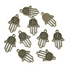 Tibetan Style Alloy Pendants TIBEP-23356-AB-NR-3