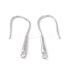 Rack Plating Brass Earring Hooks KK-G433-17P-2