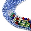 Transparent Gradient Color Glass Beads Strands GLAA-H021-01A-42-3