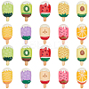 40Pcs 10 Colors Resin Cabochons RESI-SC0006-14-6