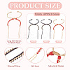 12Pcs 3 Colors Braided Nylon Cord Bracelet Making MAK-TA0001-30-3
