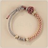Hand-knitted Polyester and Wax Cope Braided Bracelets for Men Women FS-WG9D472-05-1