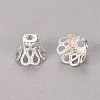 Plated Iron Bell Filigree Bead Caps IFIN-S696-46S-2