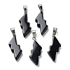 Natural Obsidian Pendants G-C057-01P-04-1