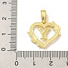 Heart Brass Pendants KK-I714-04G-Y-3
