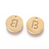 Ion Plating(IP) 304 Stainless Steel Charms STAS-I120-10B-G-2