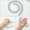 1Pc Zinc Alloy Pave Square Clear Glass Tennis Necklaces for Womem NJEW-SP0001-07S-3