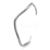 304 Stainless Steel Cuff Bangles for Women BJEW-B108-11P-4
