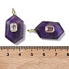 Natural Mixed Stone Faceted Pendants G-F819-01G-4