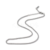 Non-Tarnish 304 Stainless Steel Wheat Chain Necklace for Men Women NJEW-K245-021C-1
