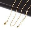 Long-Lasting Plated Brass Curb Chain Necklaces X-NJEW-K112-07G-NF-1