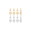 8Pcs 2 Colors 304 Stainless Steel Connector Charms STAS-UN0035-78-8