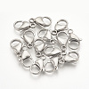 Tarnish Resistant 304 Stainless Steel Lobster Claw Clasps STAS-T029-12-1