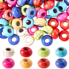 80Pcs 8 Colors Dyed Synthetic Turquoise European Beads SPDL-SC0001-01-1