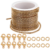 DIY 304 Stainless Steel Venetian Chains Box Chains Necklaces Making Kits DIY-BBC0002-04-1