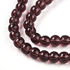 Transparent Glass Beads Strands GLAA-T032-T4mm-19-3