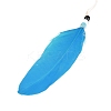 Iron Woven Web/Net with Feather Pendant Decorations AJEW-B016-07B-4
