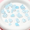 120Pcs 8 Styles Transparent Spray Paint Glass Beads GLAA-FS0002-21-7