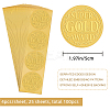 Plastic Self Adhesive Gold Foil Embossed Stickers DIY-WH0211-311-2