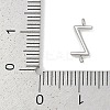 304 Stainless Steel Letter Connector Charms LS-STAS-M108-01P-26-3