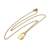304 Stainless Steel Rolo Chain Pendant Necklaces NJEW-S444-01G-05-2