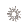 304 Stainless Steel Pendants STAS-OY005-58P-1